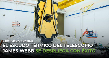El escudo térmico del telescopio James Webb se despliega con éxito