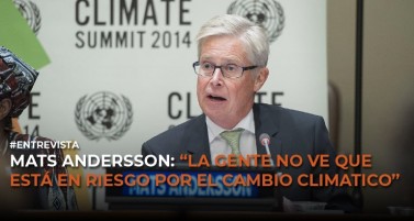 Mats  Andersson: ‘La gente no ve que está en riesgo por el cambio climático’